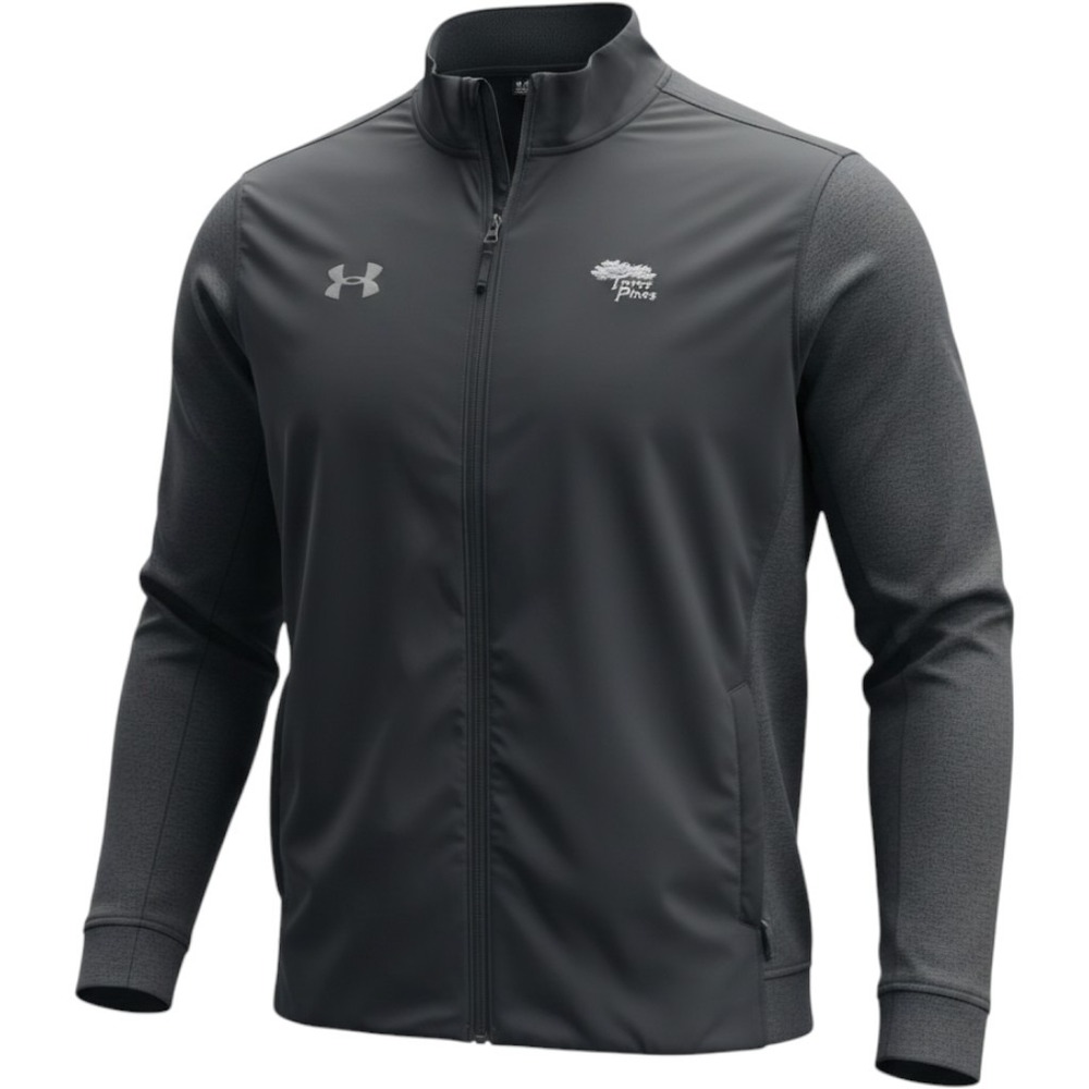 Under Armour Torrey Pines‎ Mens XL Full Zip Hybrid Jacket Gray Golf Windbreaker